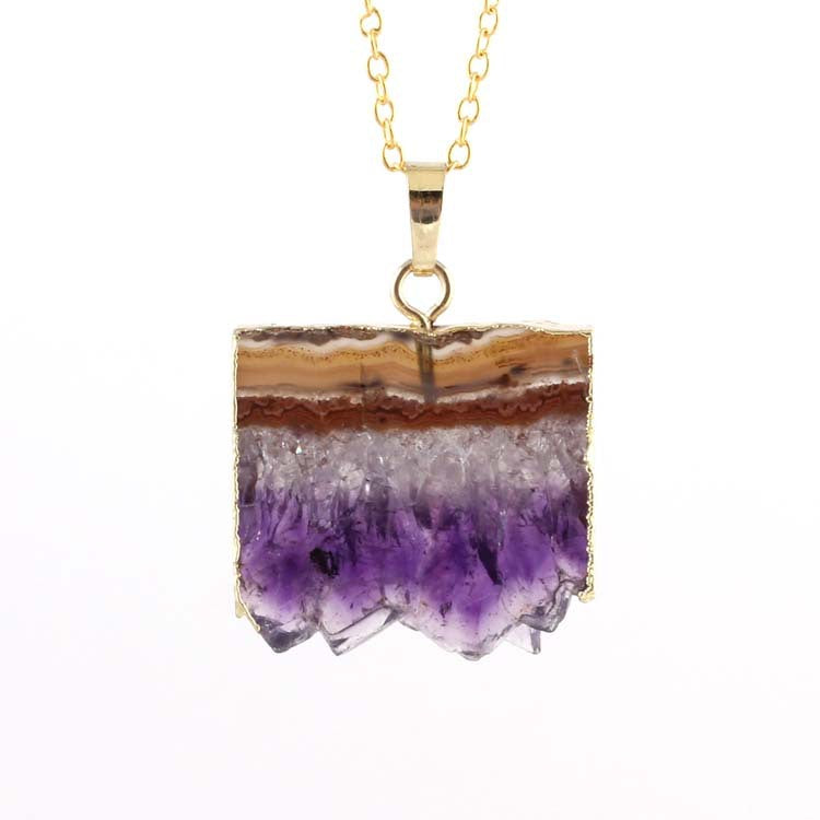 Natural Agate Pendant Necklace - product image 3