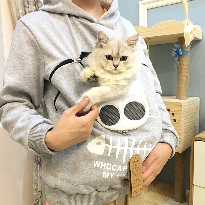 Cat Pocket Hoodie Sweatshirt – Women’s Long Sleeve Cozy Sweater - product image 5