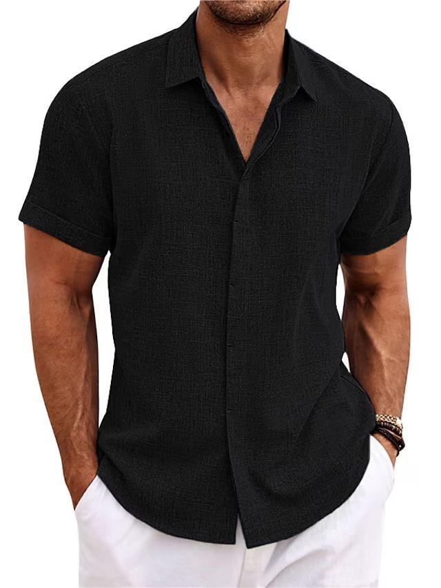 Men's Loose Linen Short-Sleeve T-Shirt - product image 12