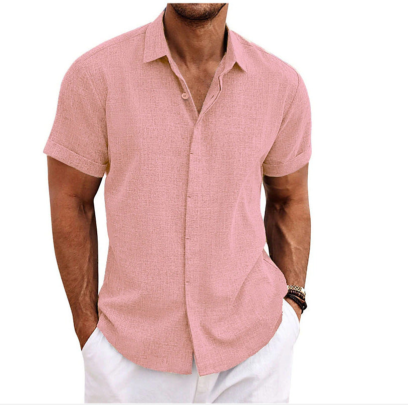 Men's Loose Linen Short-Sleeve T-Shirt - product image 21
