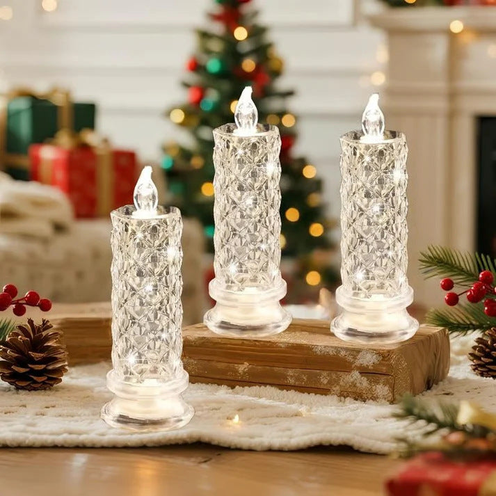 A Cozy Evening Corner with the Rose Shadow LED Candle