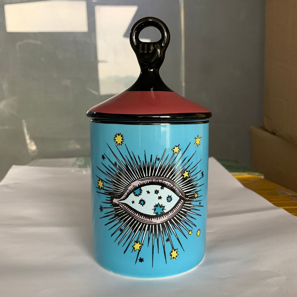 Big Eyes Aromatherapy Candle Holder Candle Cup Candle Jar Storage - view 4