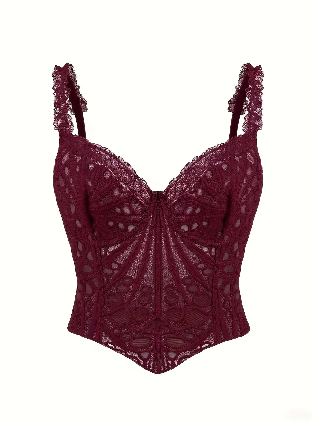 Women's Floral Corset Vest | Cut-Out Fishbone Shapewear - product image 9