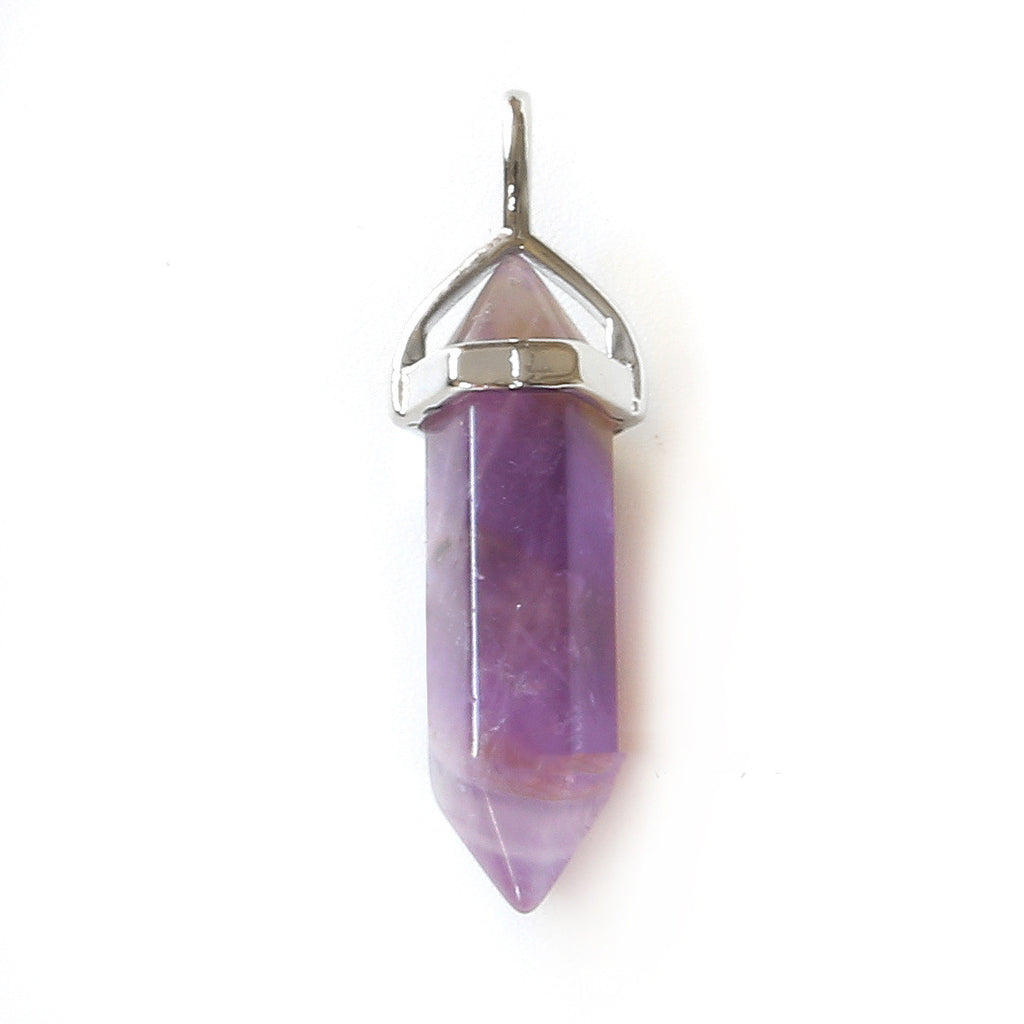 Natural Crystal Hexagon Pendant - product image 2