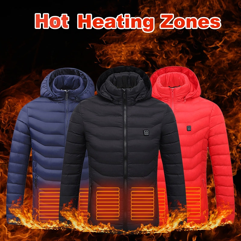 Hooded Heated Puffer Jacket - Battery Not Included - image 1