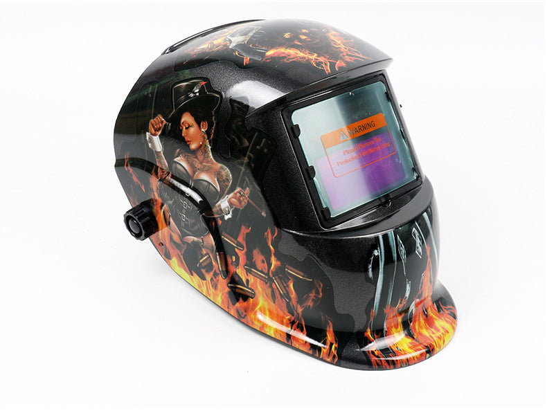 Solar Auto-Darkening Welding Helmet with Protective Mask - view 2