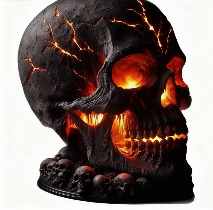 Lava Stone Skull LED Desk Lamp - product image 7