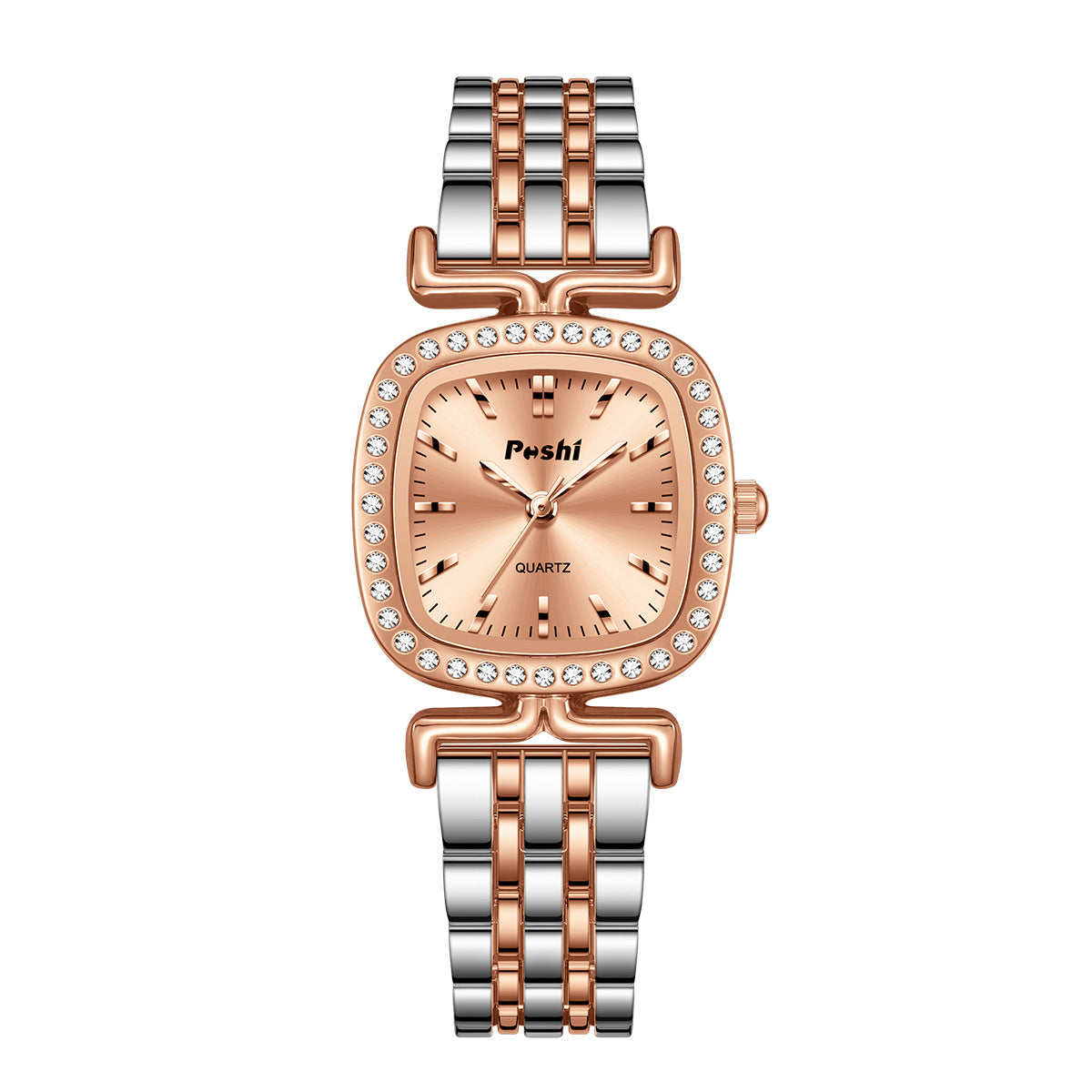 Women's Diamond-Dial Oval Steel Bracelet Quartz Watch - product image 3