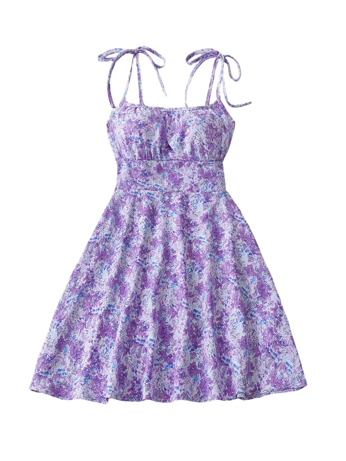 Women's Floral Print A-Line Dress - view 14