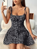Women's Floral Print A-Line Dress - view 5