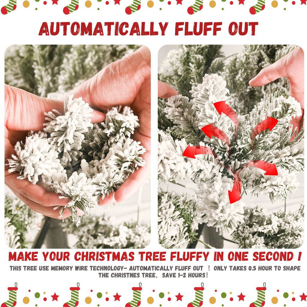 Flocked PVC Christmas Tree - product image 7