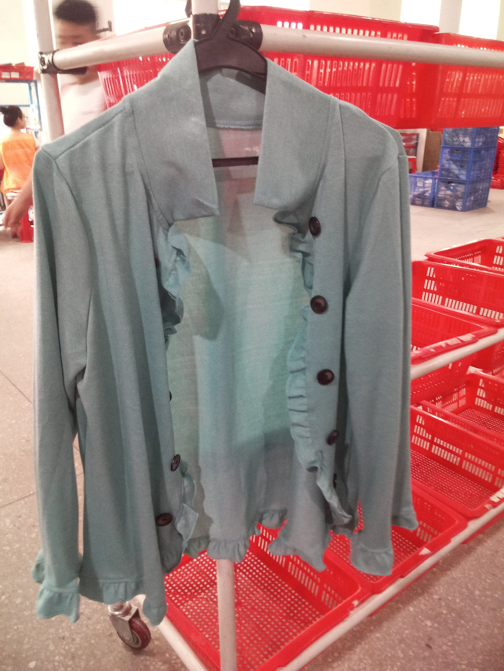 Women's Ruffled Knit Cardigan Sweater - product image 10