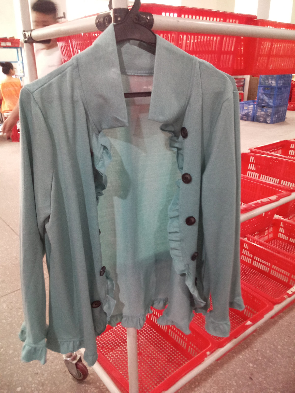 Women's Ruffled Knit Cardigan Sweater - product image 10