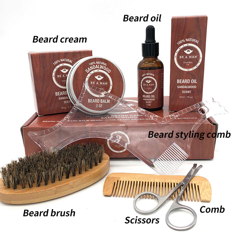Men's Beard Care Gift Set with Sandalwood Oil - product image 1