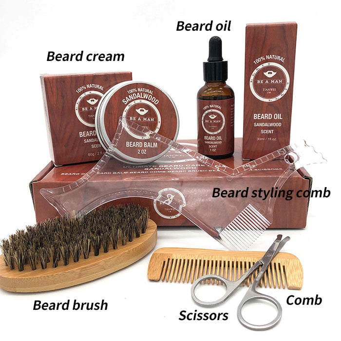 Men's Beard Care Gift Set with Sandalwood Oil - product image 1
