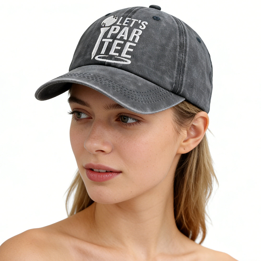 Par Tee Adjustable Golf Hats - Single or 2-Pack
