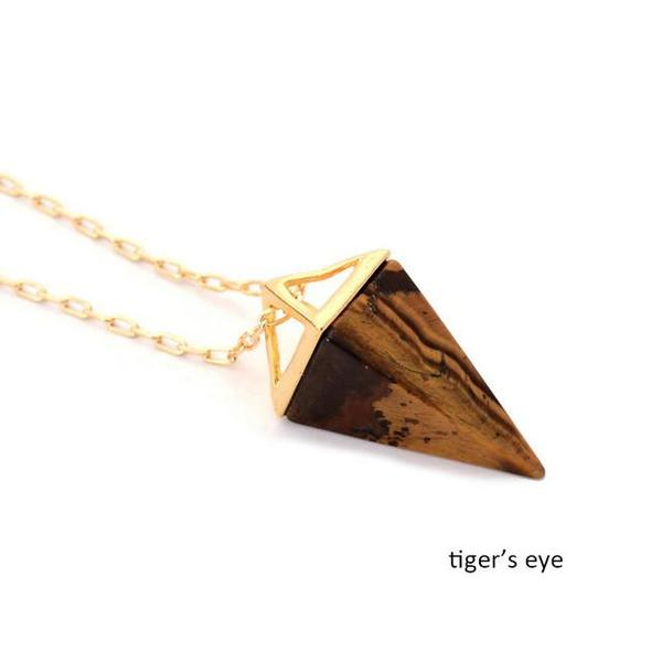 18K Gold-Plated Crystal Pendant Necklace - product image 3