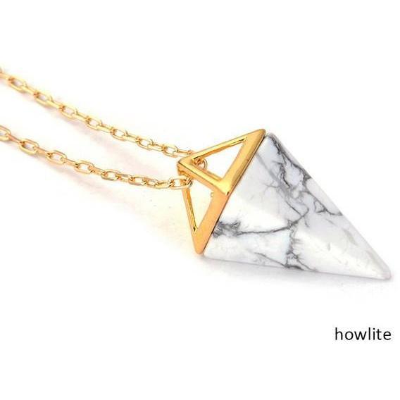 18K Gold-Plated Crystal Pendant Necklace - product image 2