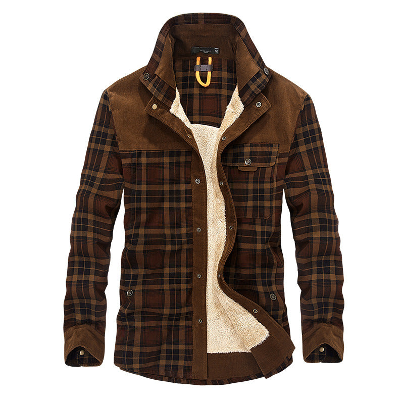 Men's Plaid Cotton Jacket | Long Sleeve - view 9