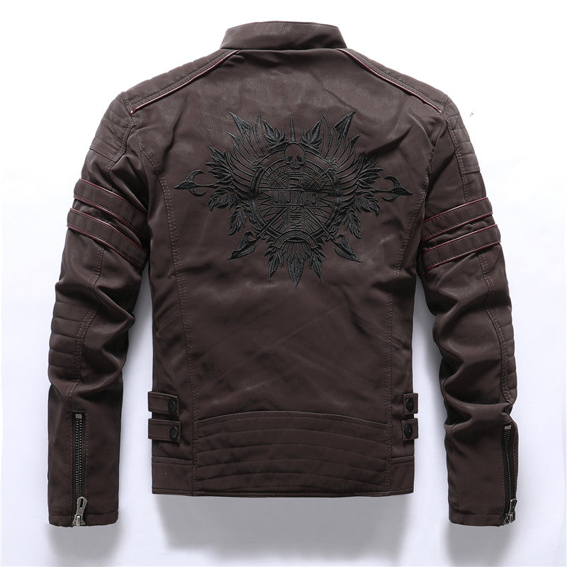 Men's PU Leather Moto Jacket - product image 2