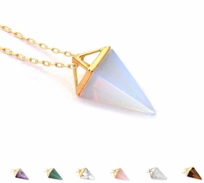 18K Gold-Plated Crystal Pendant Necklace - product image 7