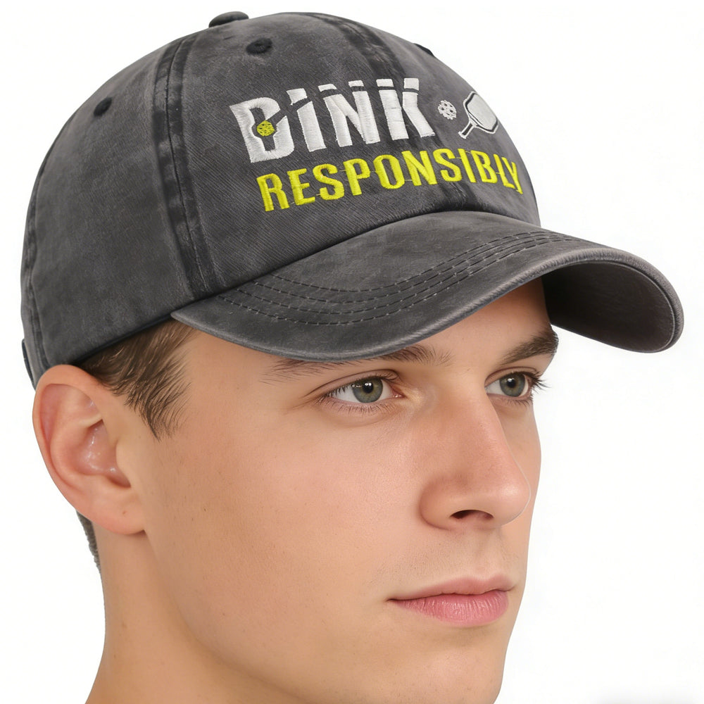 Embroidered pickleball baseball cap - view 4