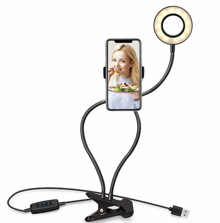 LED Selfie Ring Light with Desk Clamp & Phone Holder - product image 6