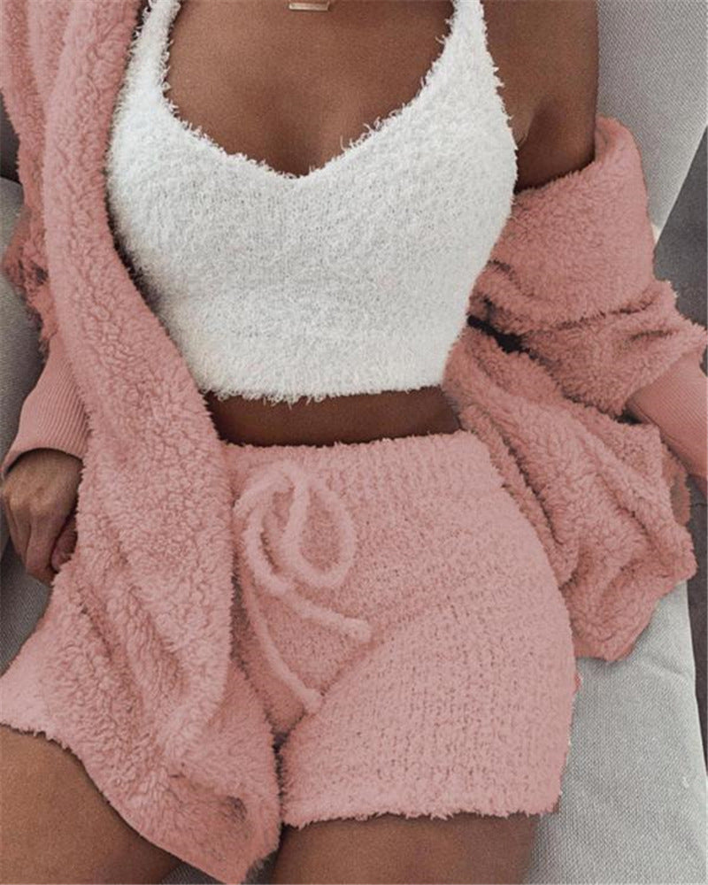 3-Piece Velvet Pajama Set - product image 2