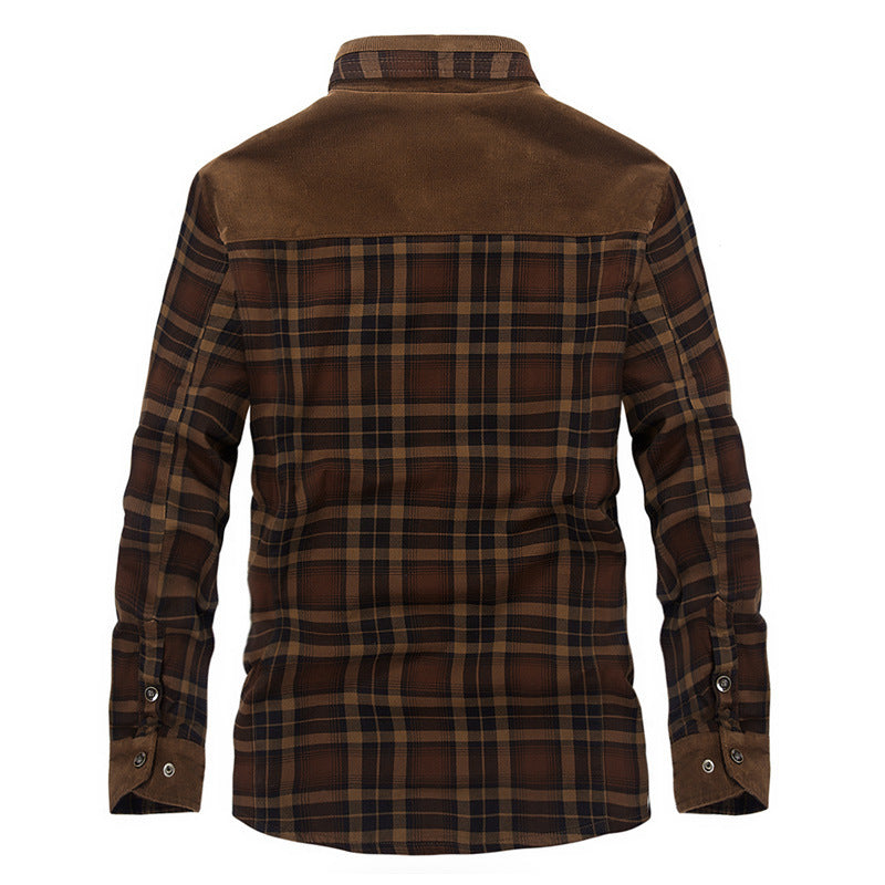 Men's Plaid Cotton Jacket | Long Sleeve - view 2
