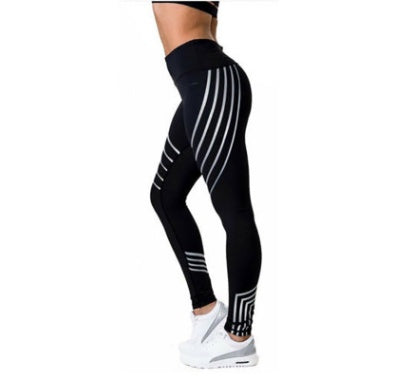 Glow-in-the-Dark Print Workout Leggings – Women’s High-Stretch Fitness Pants - product image 10