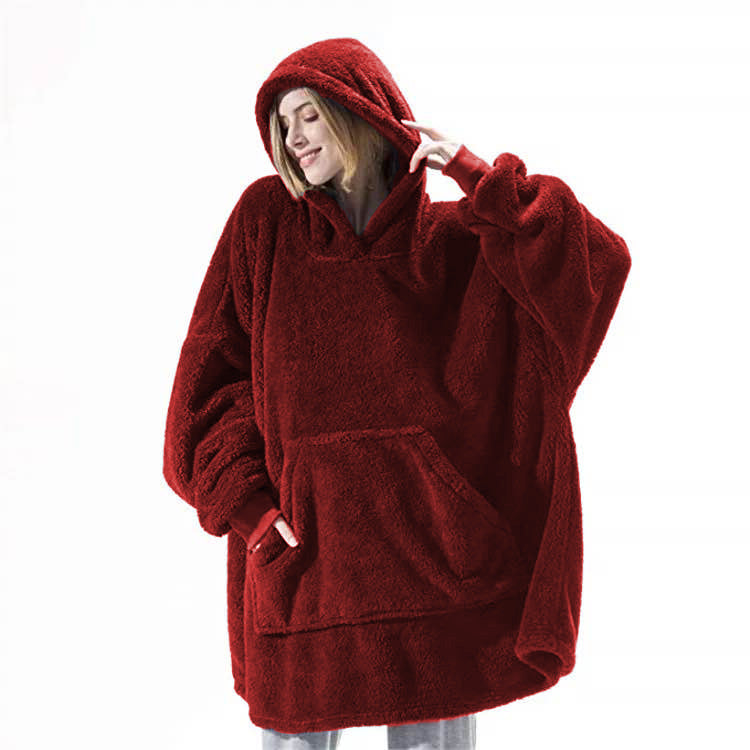 Oversized Wearable Blanket Hoodie – Double-Sided Fleece Sweatshirt - product image 46