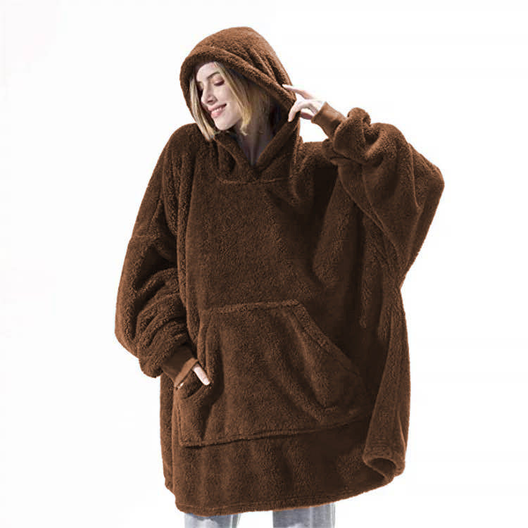 Oversized Wearable Blanket Hoodie – Double-Sided Fleece Sweatshirt - product image 18