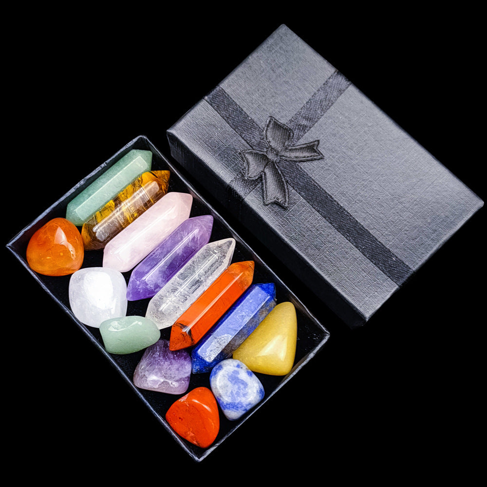 Natural Amethyst Seven Chakra Decor Set - product image 3