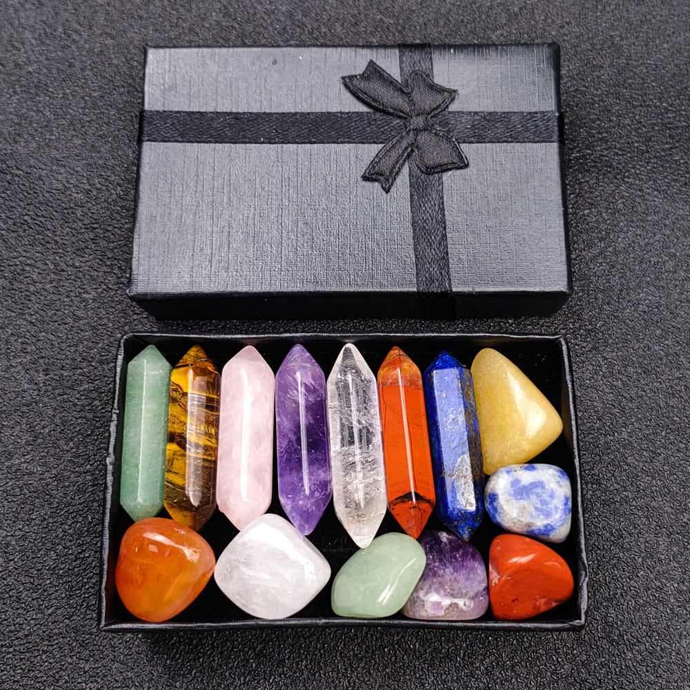 Natural Amethyst Seven Chakra Decor Set - product image 1