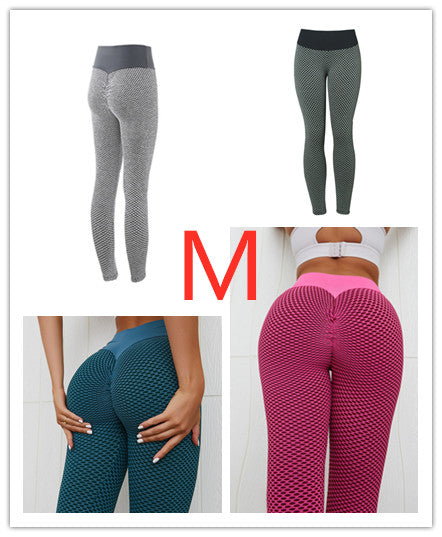 High-Waist Plaid Leggings – Seamless Yoga & Gym Pants - product image 9