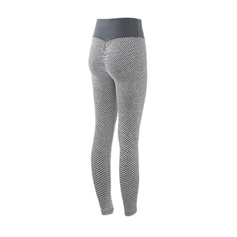High-Waist Plaid Leggings – Seamless Yoga & Gym Pants - product image 19
