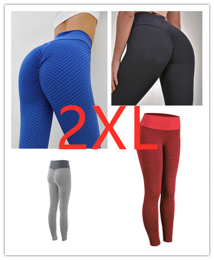 High-Waist Plaid Leggings – Seamless Yoga & Gym Pants - product image 11