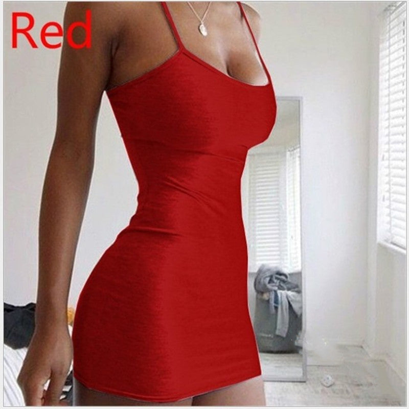 Halter Neck Bodycon Mini Dress – Stretch Sling Skirt - product image 3