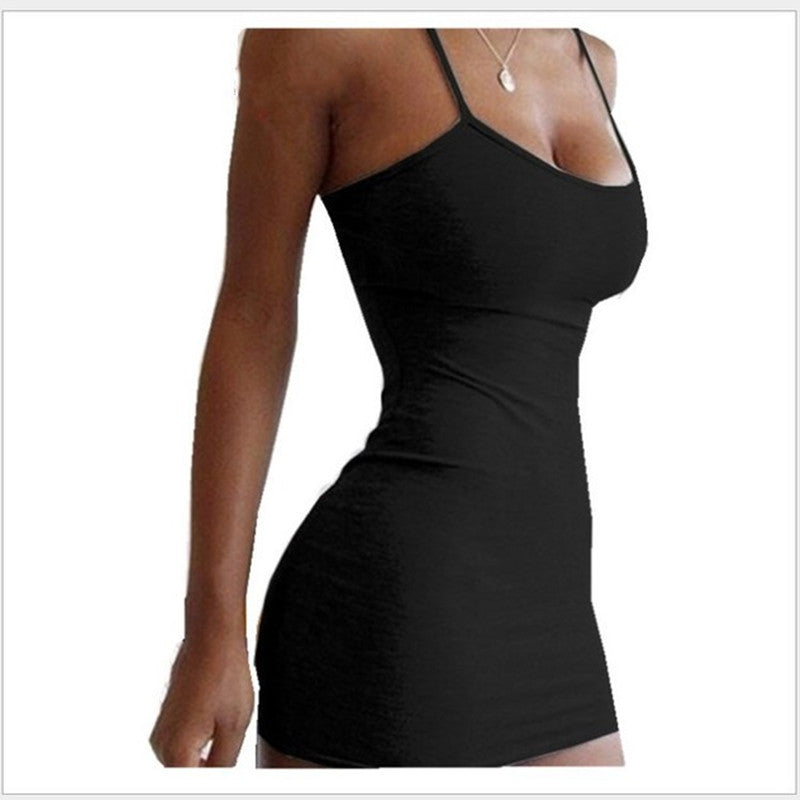 Halter Neck Bodycon Mini Dress – Stretch Sling Skirt - product image 6