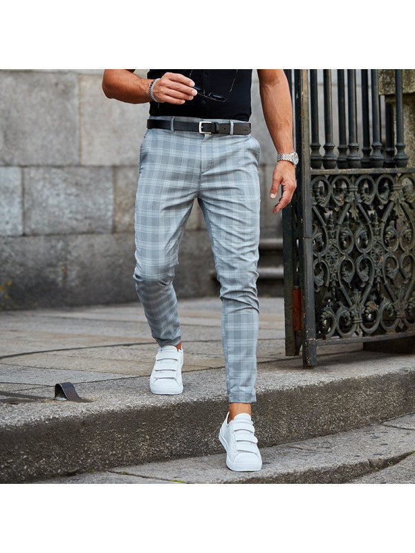 Men's Plaid Print Casual Pants – Loose Fit, Lightweight - product image 7