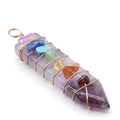 Natural Crystal Arrow Pendant, Seven Chakra Jewelry - product image 8
