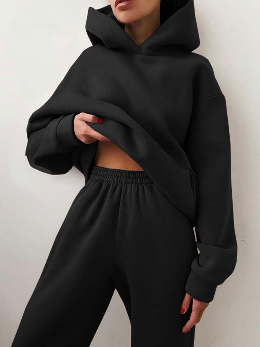 Cozy Hoodie & Jogger Two-Piece Tracksuit – Women’s Casual Lounge Set - product image 2