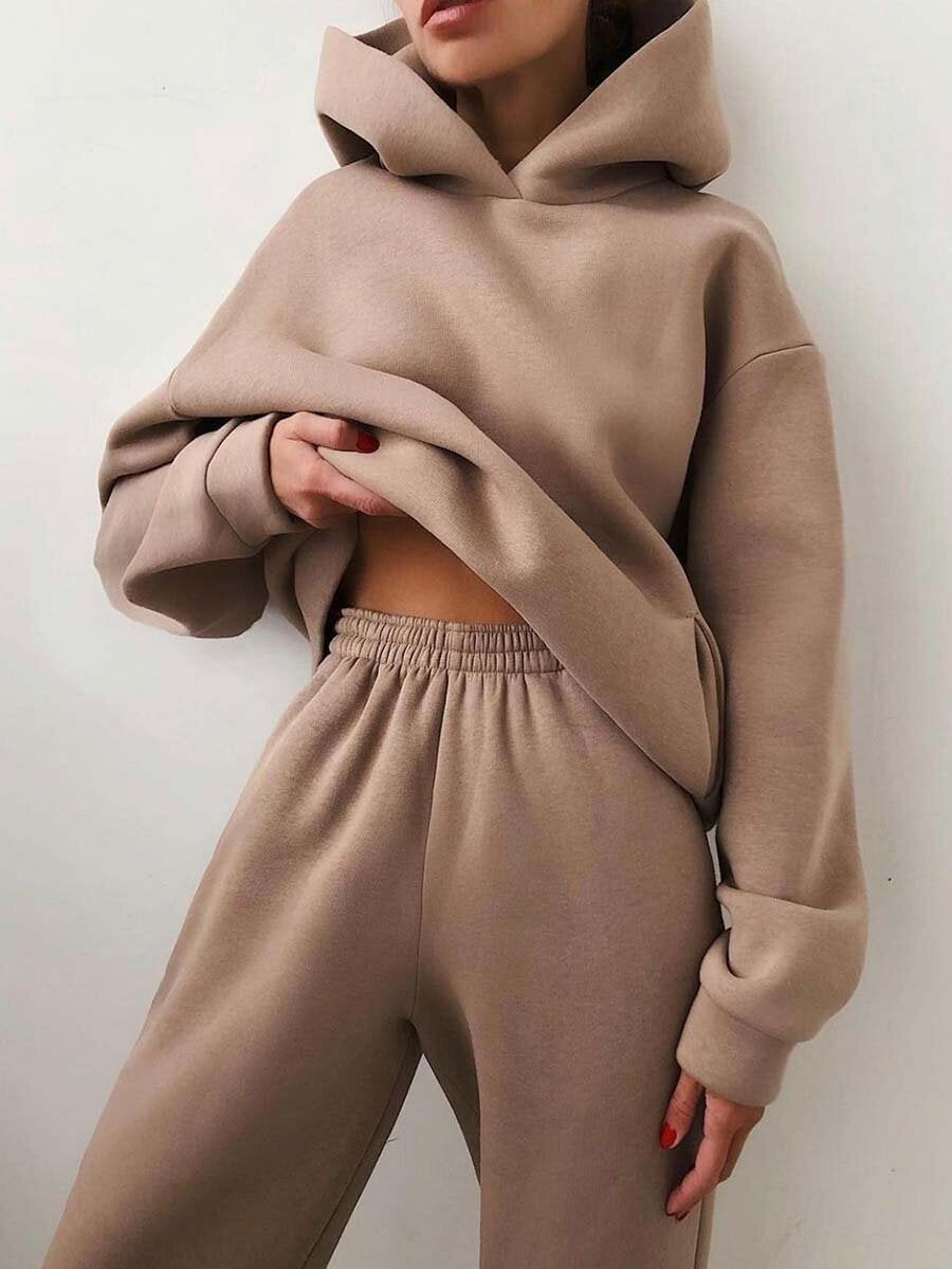 Cozy Hoodie & Jogger Two-Piece Tracksuit – Women’s Casual Lounge Set - product image 1