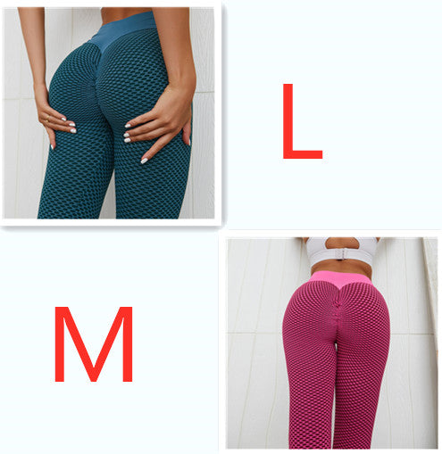 High-Waist Plaid Leggings – Seamless Yoga & Gym Pants - product image 3