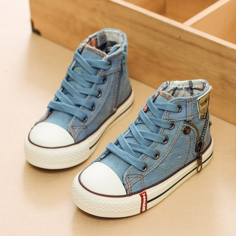 Kids' Breathable Denim Canvas Sneakers - product image 4