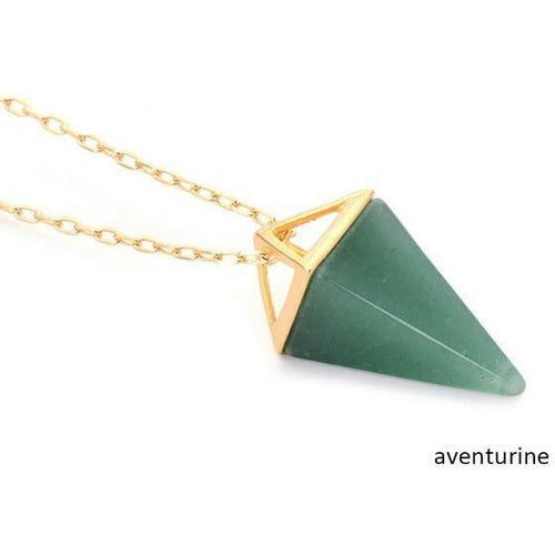 18K Gold-Plated Crystal Pendant Necklace - product image 1
