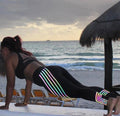 Glow-in-the-Dark Print Workout Leggings – Women’s High-Stretch Fitness Pants - product image 2