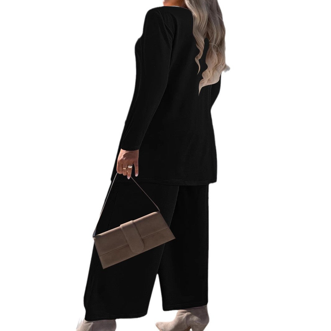 Women's 3-Piece Casual Set: Cardigan, Tank Top & Wide-Leg Pants - product image 6
