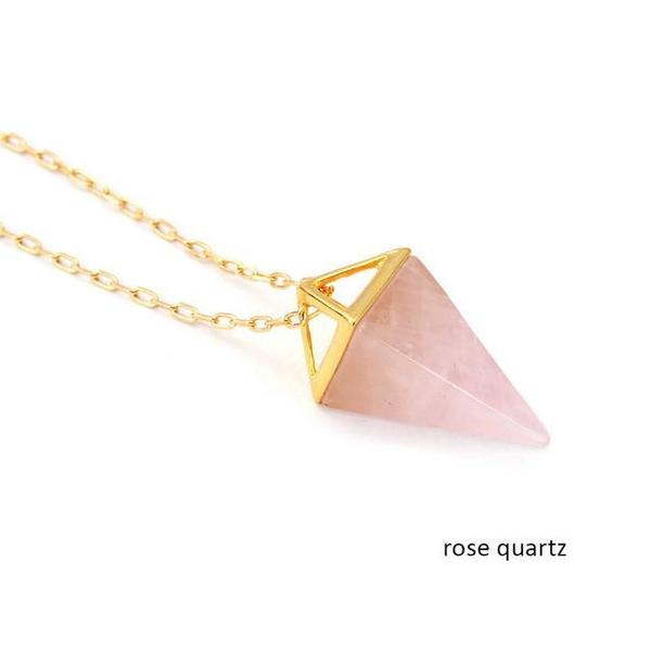 18K Gold-Plated Crystal Pendant Necklace - product image 5