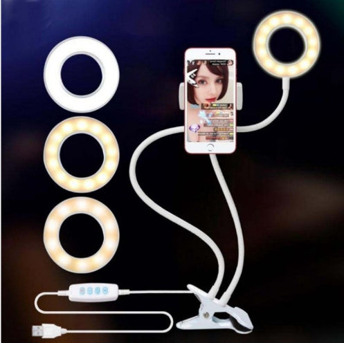 LED Selfie Ring Light with Desk Clamp & Phone Holder - product image 8